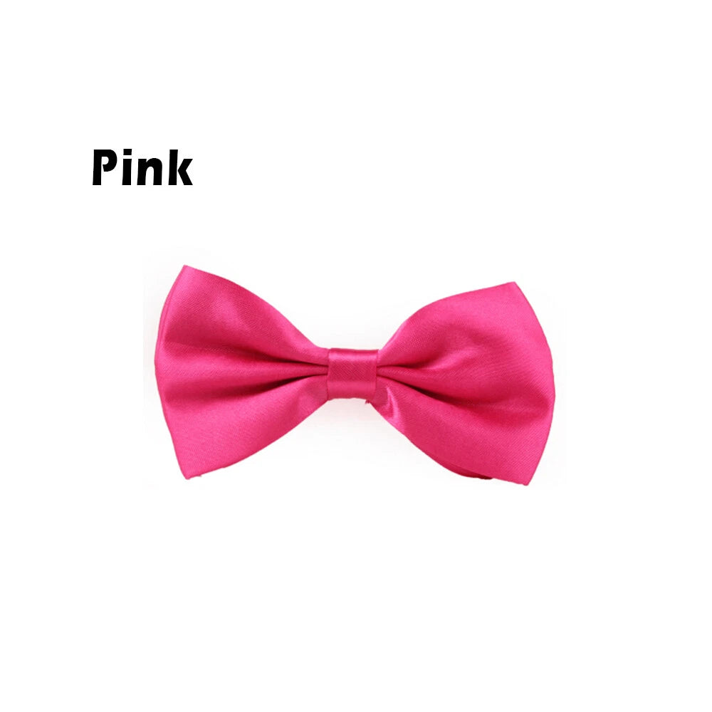Mens Silk Tuxedo Formal Bow Tie Satin Wedding Party Pre Tied Bowtie Necktie Ties
