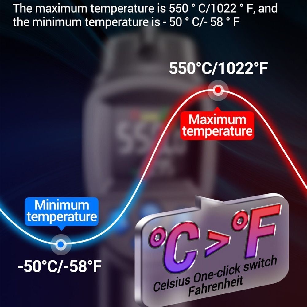 IR Infrared Thermometer Food Pizza BBQ Oven Laser Sensor Digital Temperature Gun