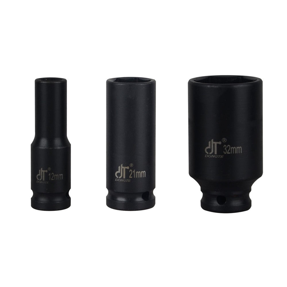 13pcs 10-32mm 1/2" Metric Impact Deep Socket Set Drive Air Garage