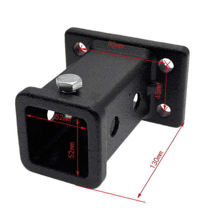 2 Inch Long Trailer Hitch Receiver Tube Boat Tow Hitch 4WD 1300kg+