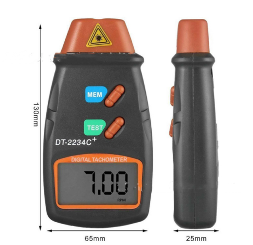 LCD Laser Photo Tachometer RPM Tester Speed Meter