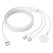 3-in-1 USB-C Charging Cable for Apple Watch, iPhone, iPad & USB-C Android Phones