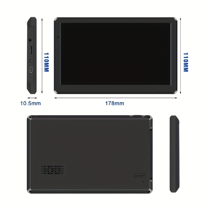 GPS Navigation with Multi-Functional Touch Screen 8G 256M 7 Inch Size