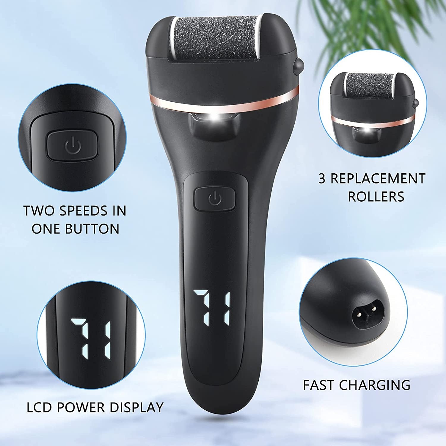 Electric Foot Grinder Foot File Hard Dead Skin Callus Remover Pedicure Care Kit