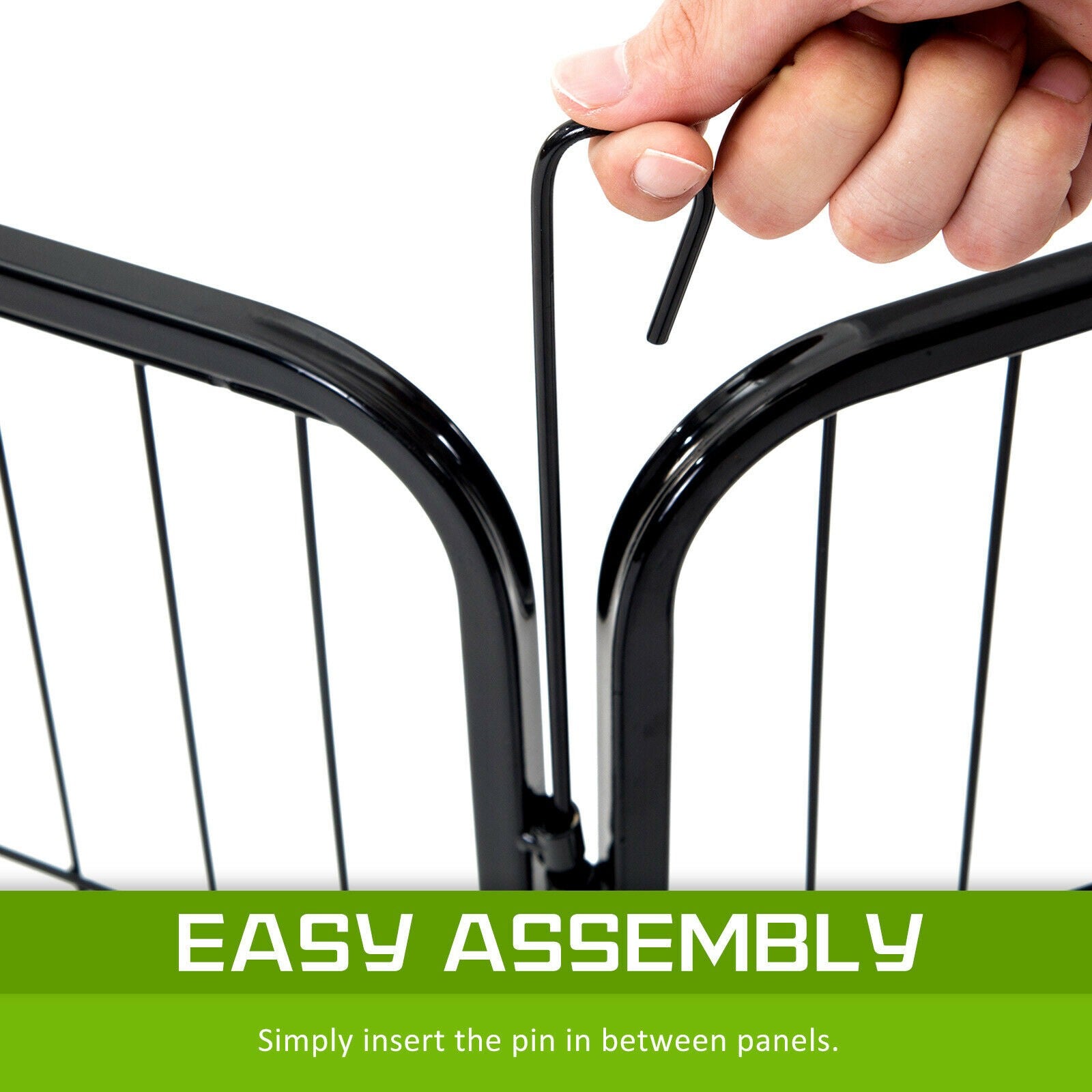 Pet Dog Playpen Cage Enclosure Fence Puppy Play Pen 60x80cm 8 Panels