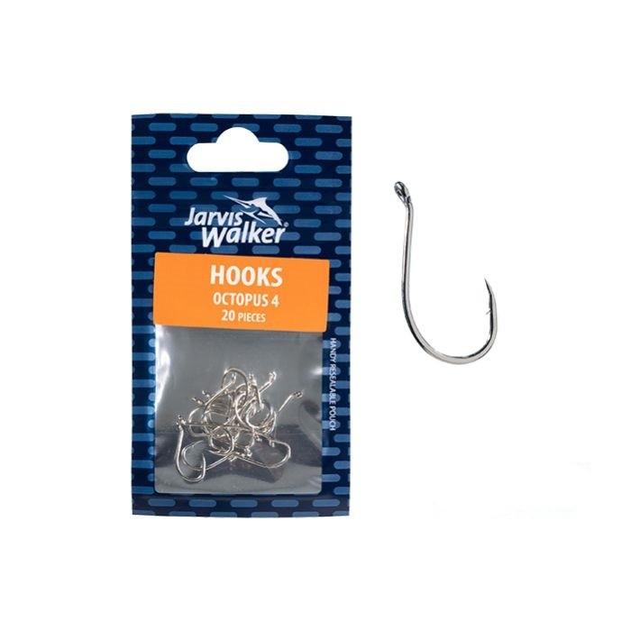 Jarvis Walker Octopus Nickel Hooks (Size 4/2/1)