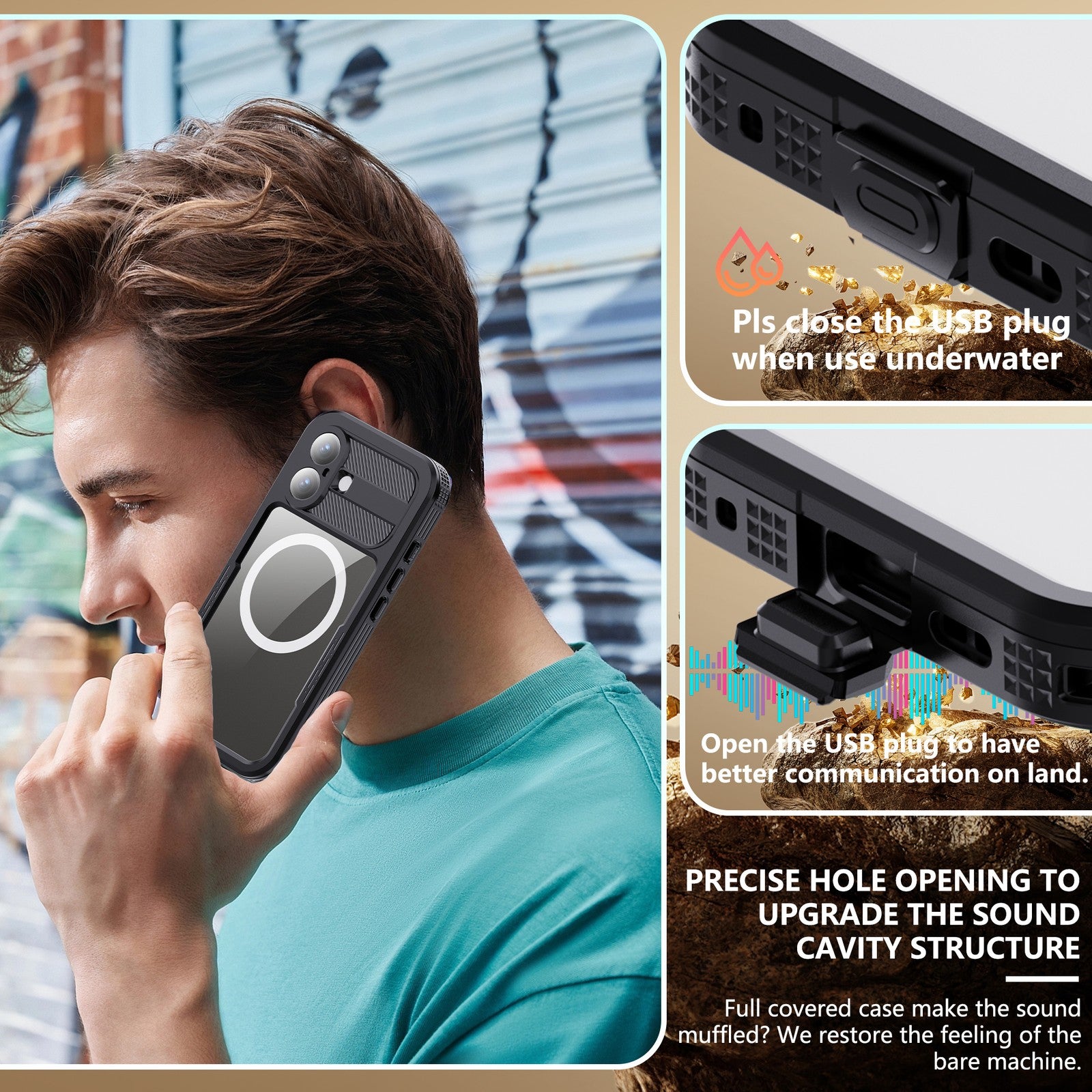 Waterproof Case Magsafe Shockproof Cover For iPhone 17