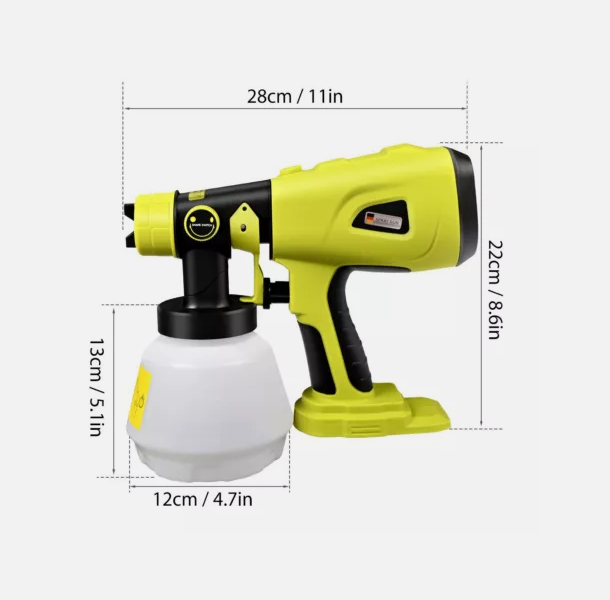 Cordless Spray Gun Airless Paint Sprayer For Ryobi 18V battery