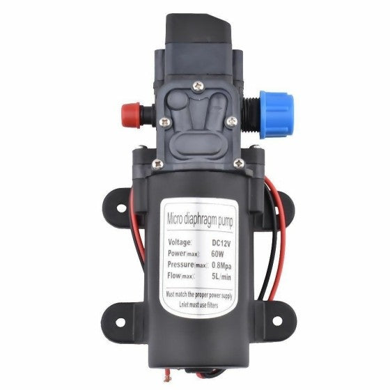 60W 12V 80PSI Water Pump High Pressure 5L/Min