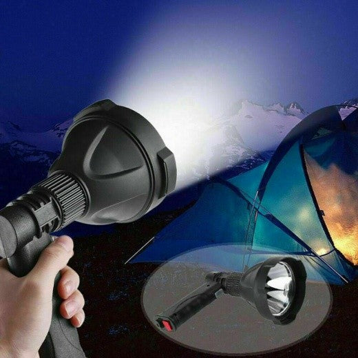 LED Handheld Spotlight Rechargeable Hunting Camping Flashlight