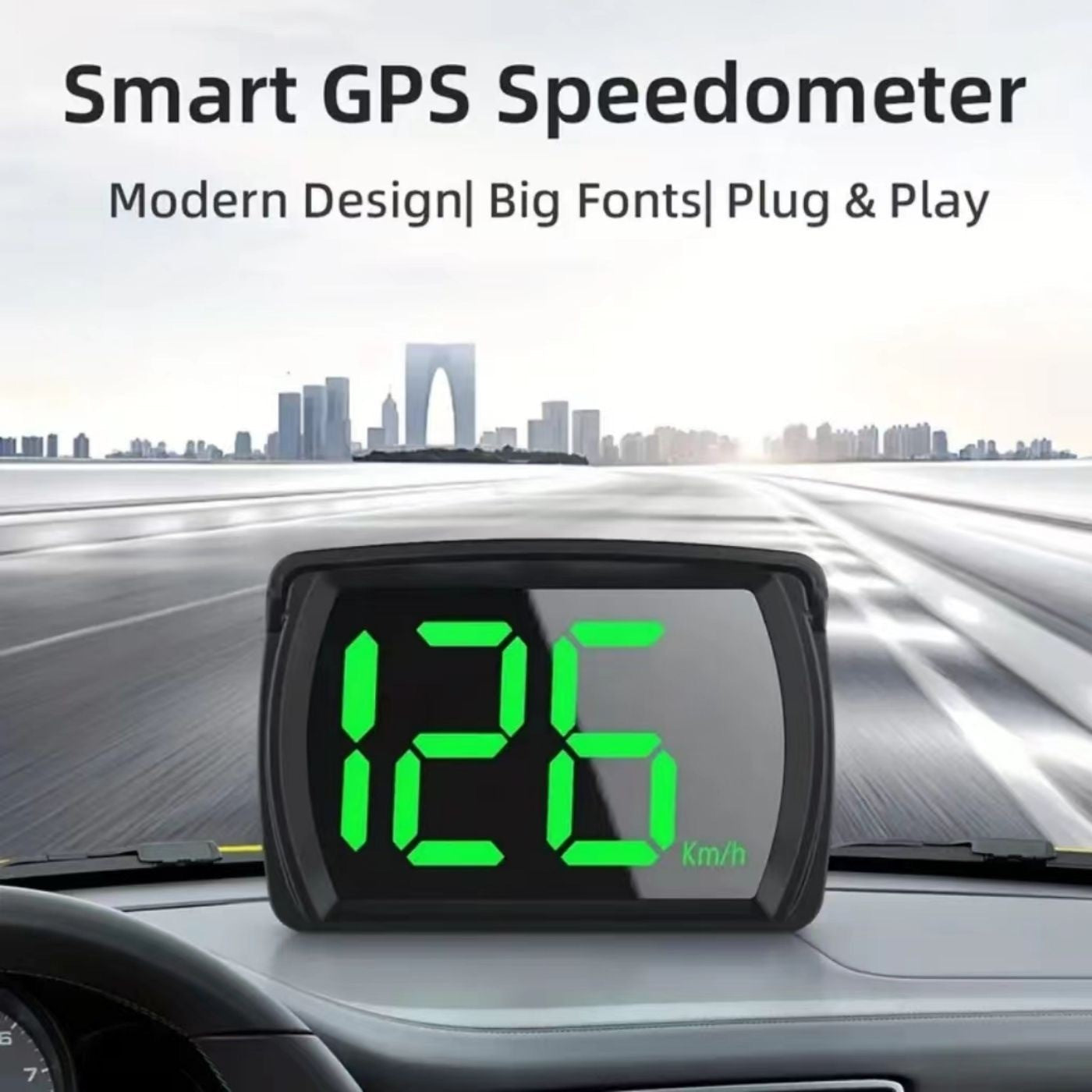 Car Digital GPS Satelite Speedo Speed KMH HUD Head Up Display Universal DM NEW