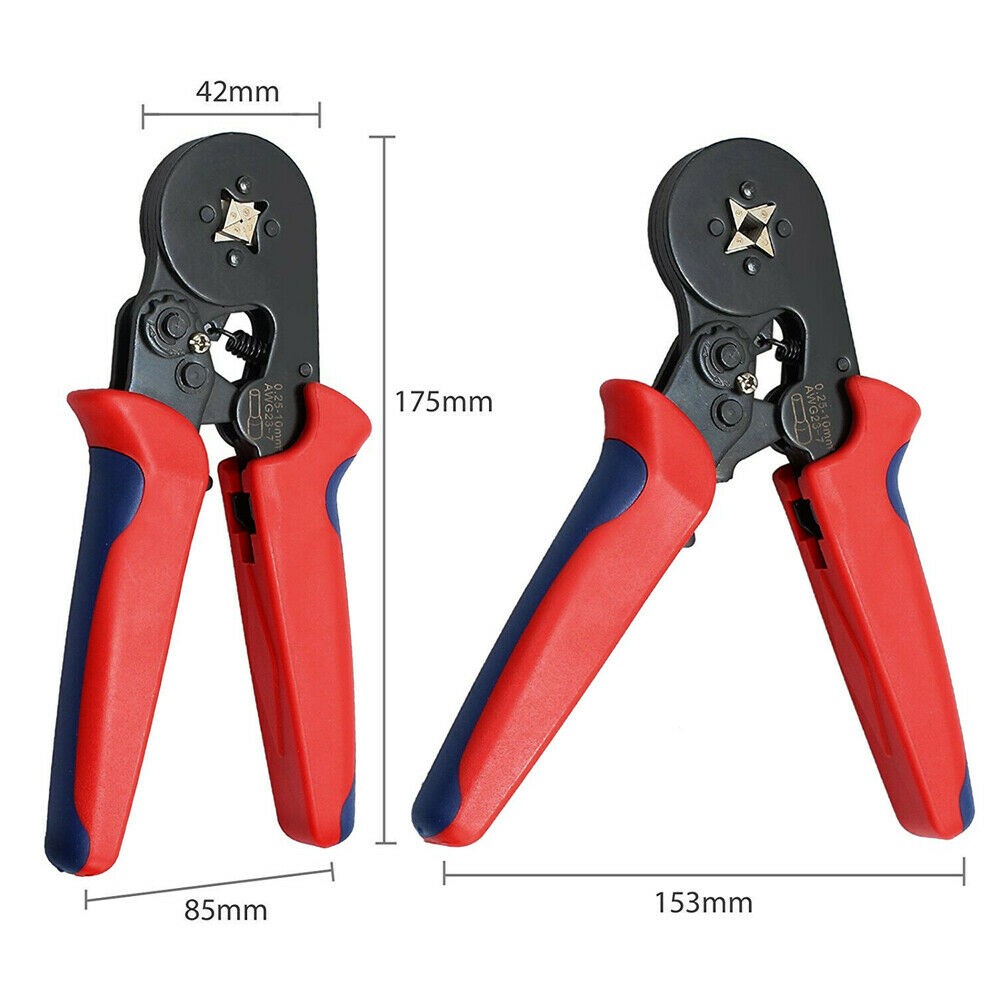 1200PC Ferrule Crimper Electrical Terminals Bootlace 0.25-10mm² Cord End Ratchet