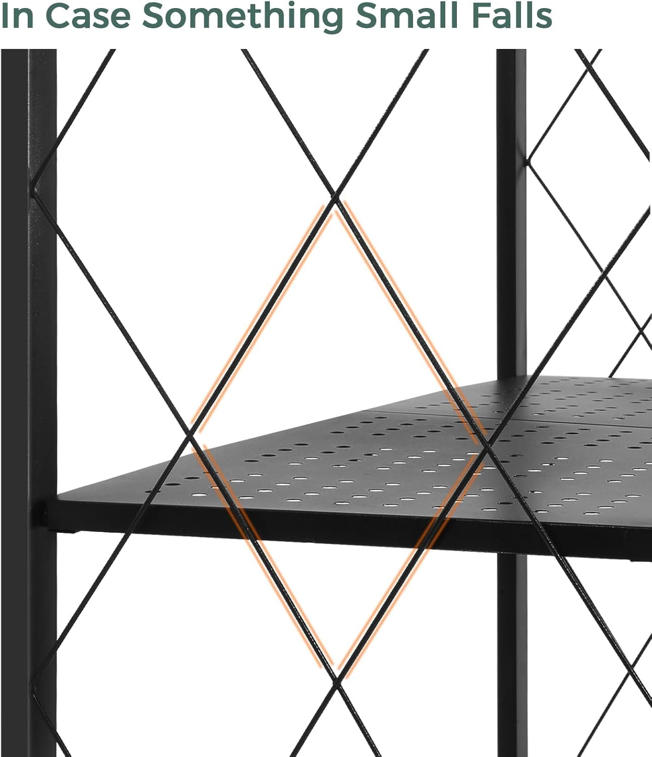 4 Tier Storage Shelf Wheel Rack Foldable Kitchen Organizer