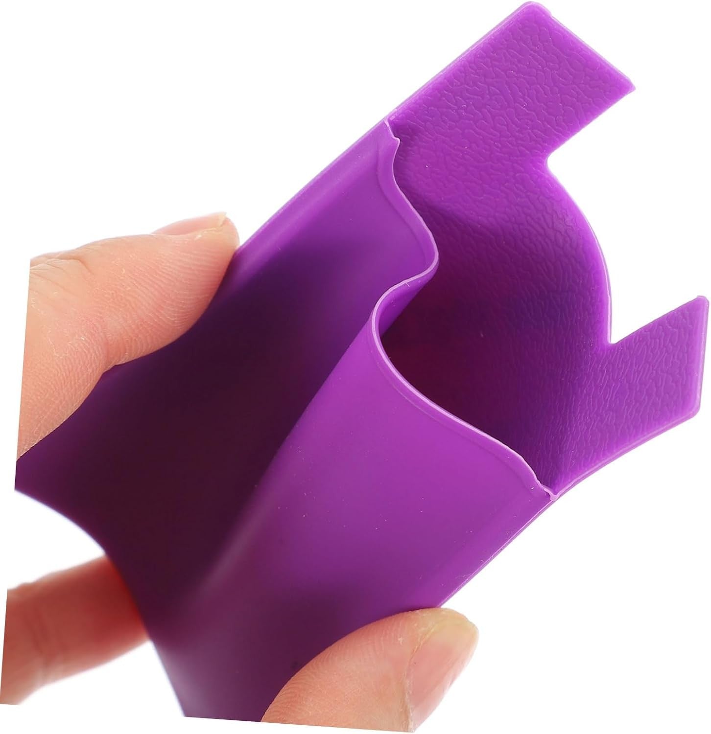 Purple Silicone Card Holder Pocket Case Wallet Pouch Sticker Cellphone Phone