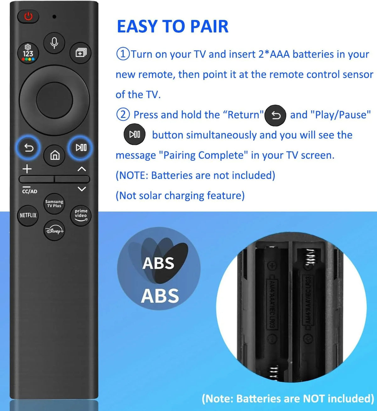 For SamsungTV Remote Control BN59-01385A 01432A 4K UHD Smart for SAMSUNG TV