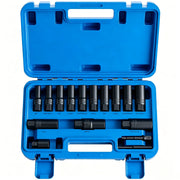 16pcs Drive Deep Well Impact Bolt Extractor Set Wheel Lock Removal Kit