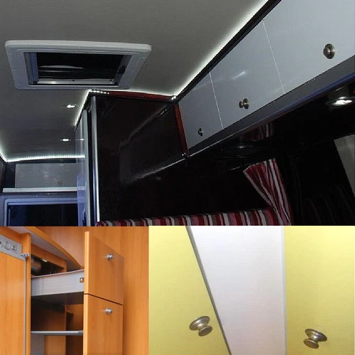 4x Push Button Drawer Cupboard Latch Catch Lock RV Caravan Cabinet Handle Knob