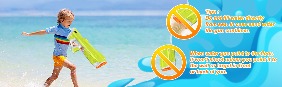 Electric Water Gun High-Pressure Squirt Blaster Soaker Summer Outdoor Pool Toys