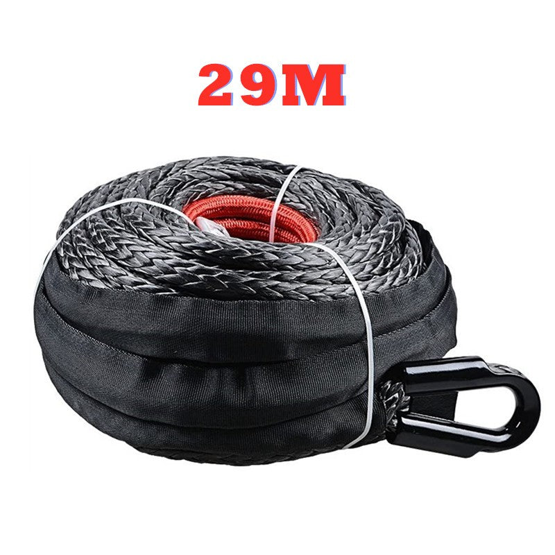 Winch Rope 29M Dyneema Synthetic Car Tow Recovery Cable