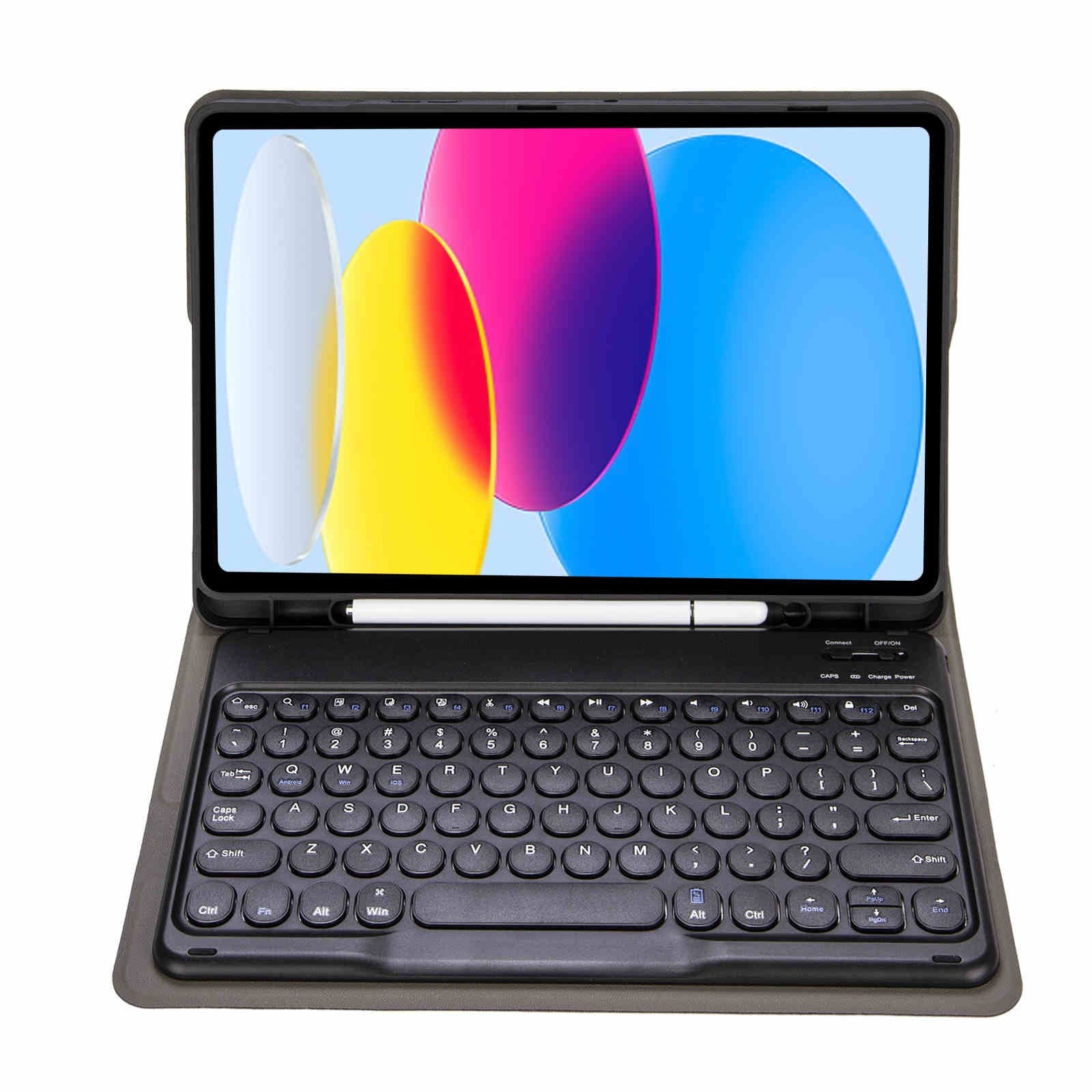 iPad 10/11th 10.9" Case Bluetooth Keyboard Case Flip Detachable Pencil Holder