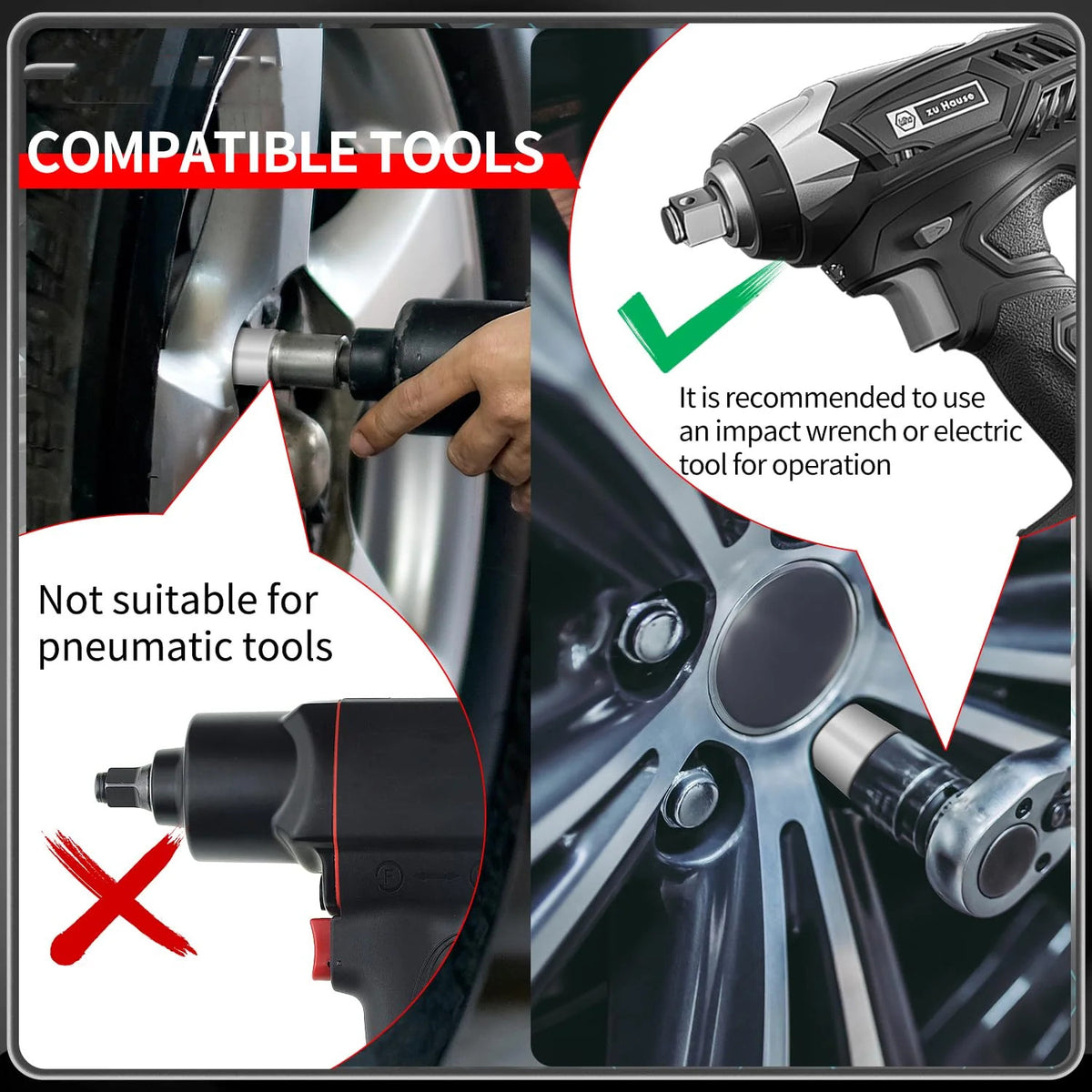 22Piece Wheel Lock Nut Wrench Set Compatible with Volkswagen