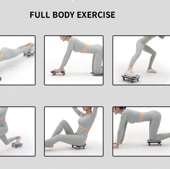 Ab Roller Abdominal Slider Four-Wheel Ab Wheel Gliding Discs