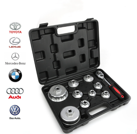 10PCS Oil Filter Cap Wrench Tool Set