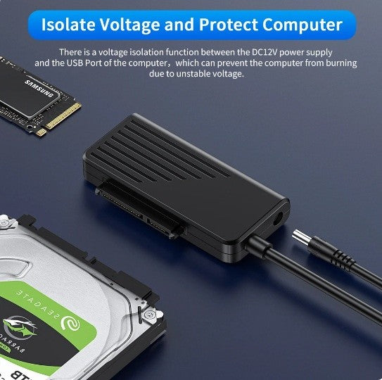 USB 3.0 to SATA III 2.5" Hard Drive HDD SSD Adapter Converter Cable