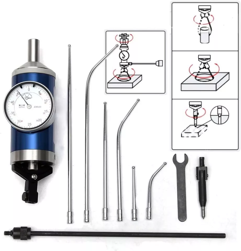 Coaxial Centering Indicator 0.01mm Milling Machine Alignment Dial Test