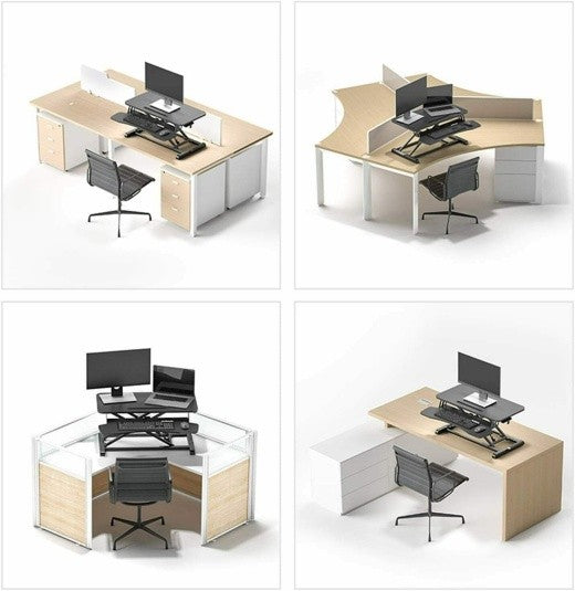 Laptop PC Monitor Computer Workstation Desk Table Converter Height Adjustable