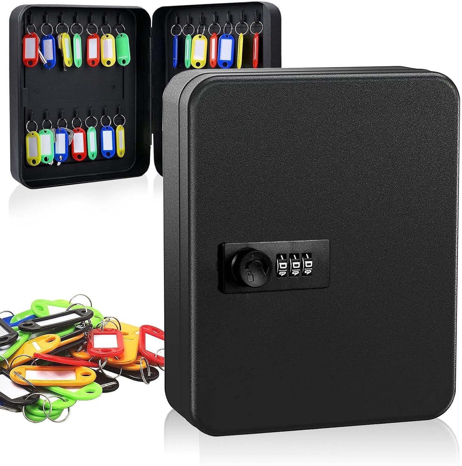 28 Key Safe Key Box Organizer with Key Tags