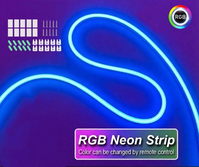 5M RGB Neon LED Strip Lights USB Music Sync