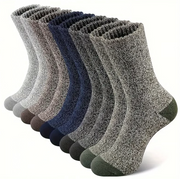 5 Pairs Merino Wool Socks for Men Thick Winter Hiking Warm