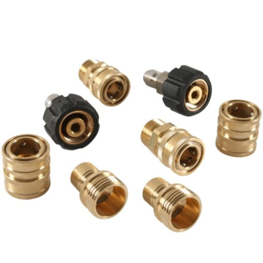 Pressure Washer Adapter Set, M22 Swivel to 3/8'' Quick Connect Kit
