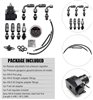 Universal Adjustable EFI Fuel Pressure Regulator Kit Fuel Line Hose Fitting