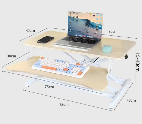 Laptop PC Monitor Computer Workstation Desk Table Converter Height Adjustable