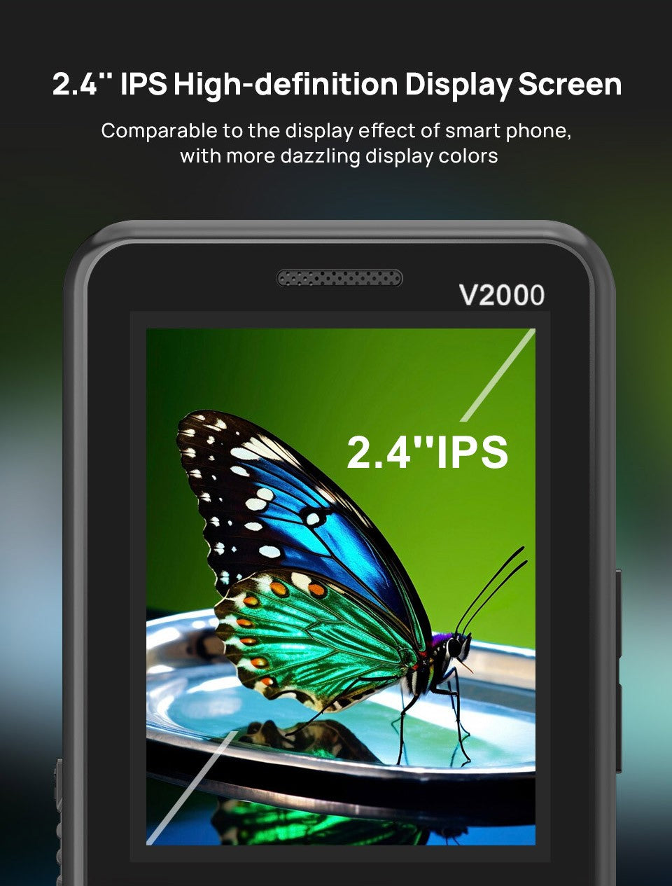 UNIWA V2000 2.4" 4G Mobile Dual SIM Big Button Cell Phone SOS Keyboard