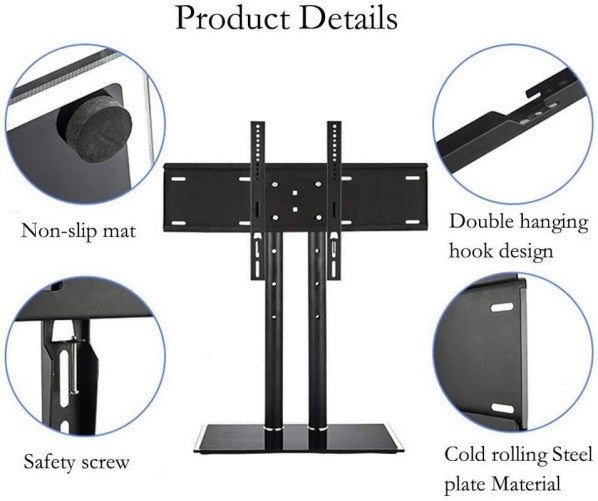 TV Stand Adjustable Universal LED LCD TV Stand 32-65"