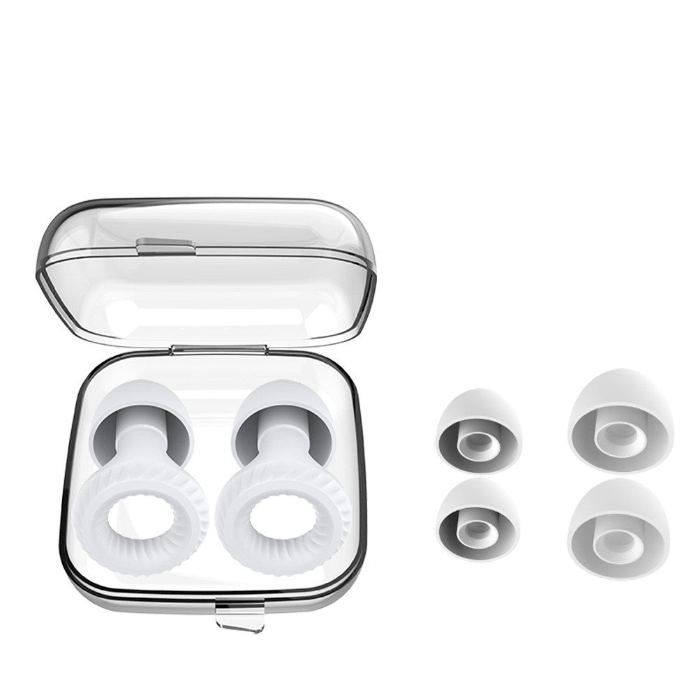 Noise Reduction Flexible Ultra Soft Reusable Silicone Ear Plug Study Sleep Plug