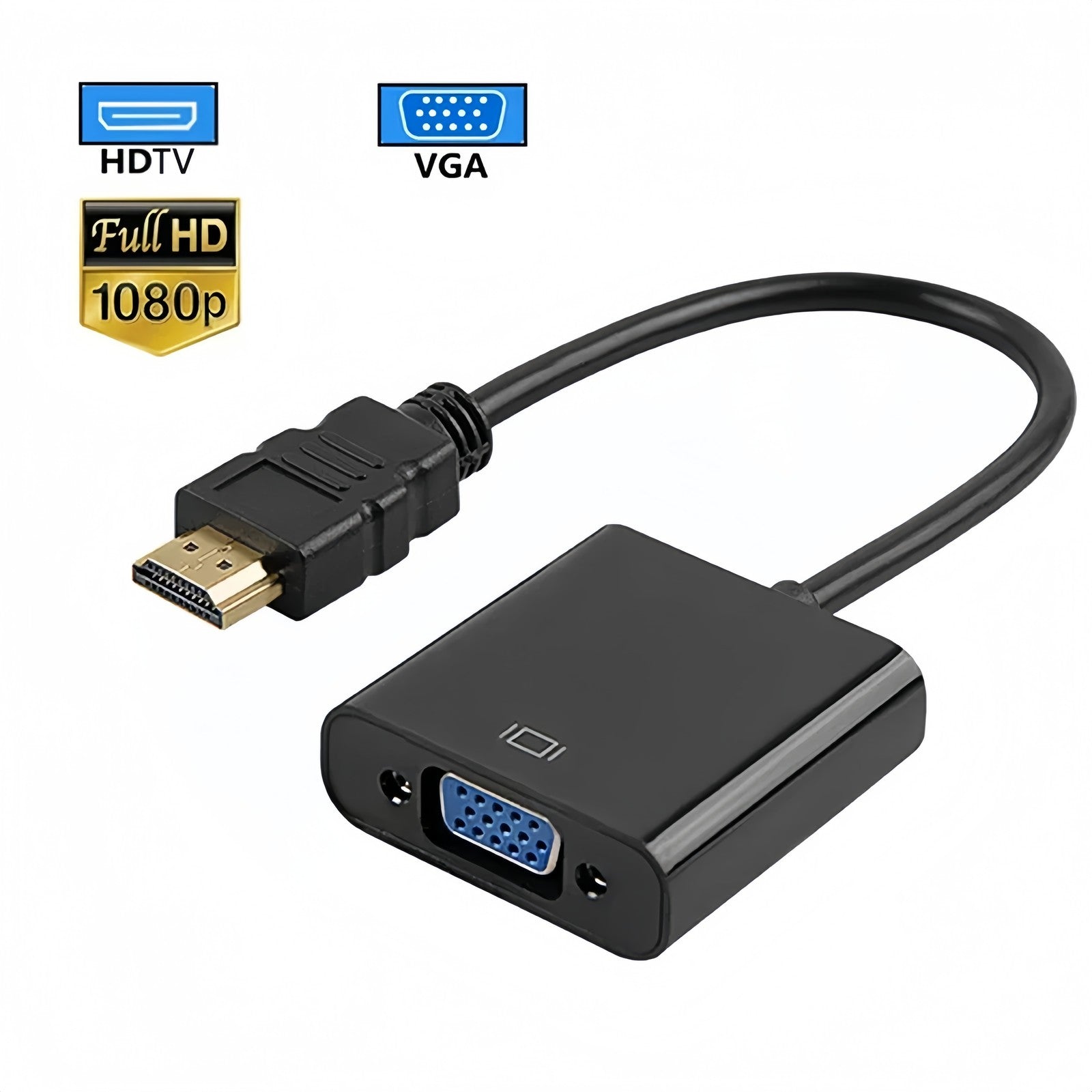 1080P HDMI Male to VGA Female Video Adapter Cable