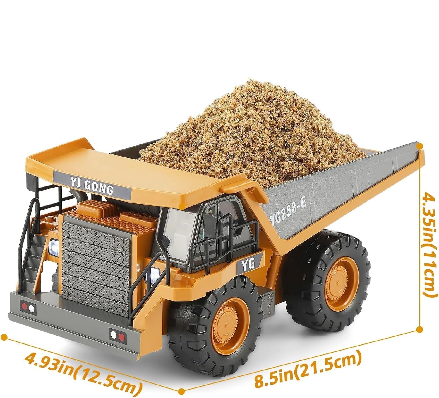 Remote Control Dump Truck Toys 9 Channel 2 Batteries RC Construction