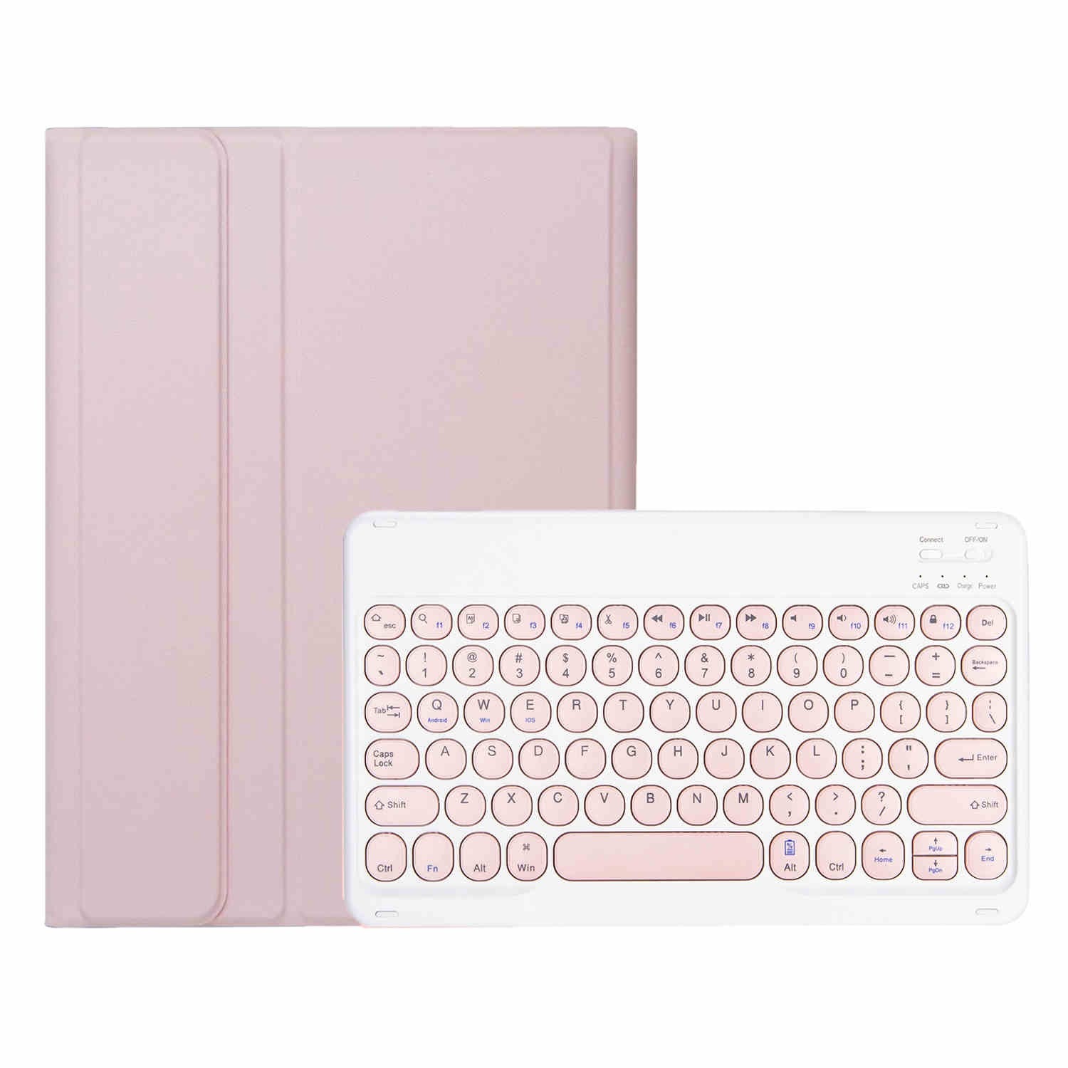 iPad 10Gen 10.9inch 2022, iPad 11th (A16 2025) Bluetooth Keyboard Case - Pink