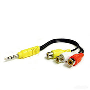 3.5mm AUX Male to 3RCA Female Cable Composite Stereo Audio AV Adapter Cord