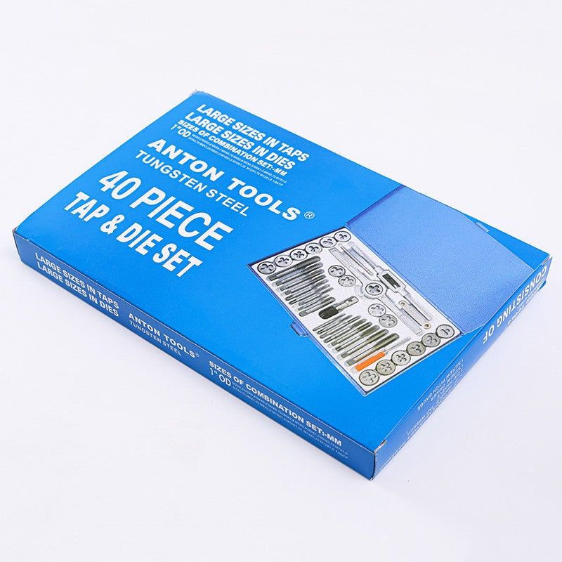 40pcs Screw Screwdriver Thread Tap and Die Set Kit Metric Screw Thread