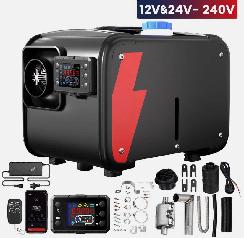 Diesel Air Heater Bluetooth 12V 24V 8KW 240V