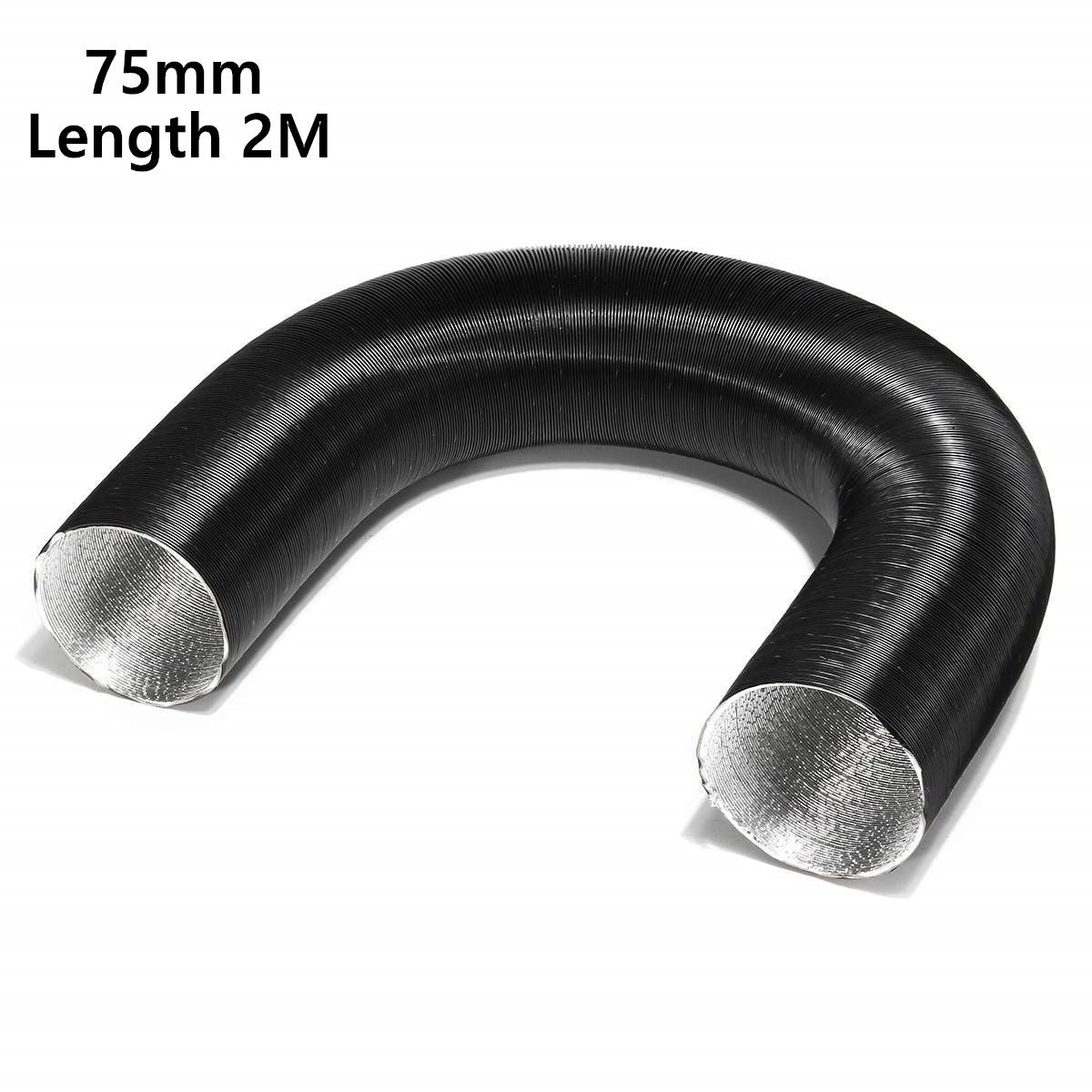 2M 75mm Duct Pipe For Air Diesel Parking Heater Conditioner Ducting