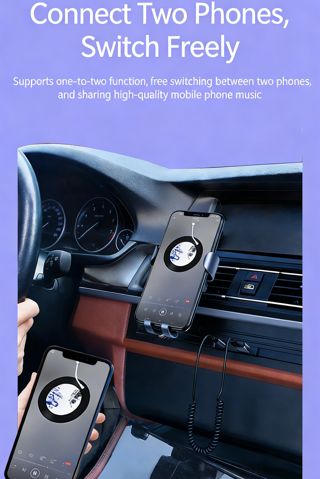 Bluetooth 5.0 Receiver Dongle Car AUX Music 3.5mm Adapter Cable