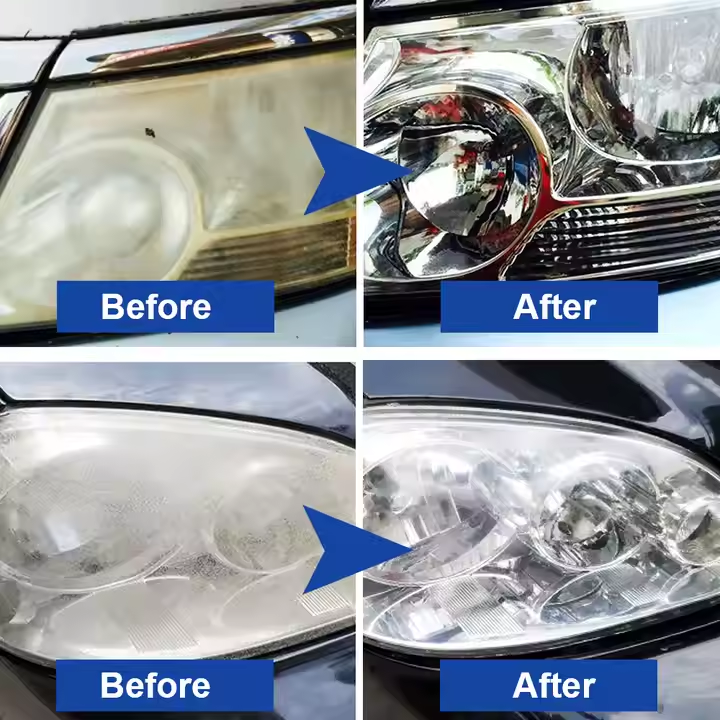 Car Headlight Restoration Kit Clean Light Polish Kit