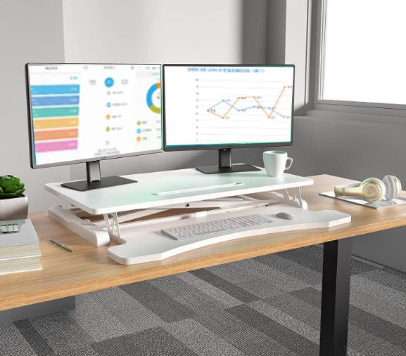 Laptop PC Monitor Computer Height Adjustable Table Standing Desk