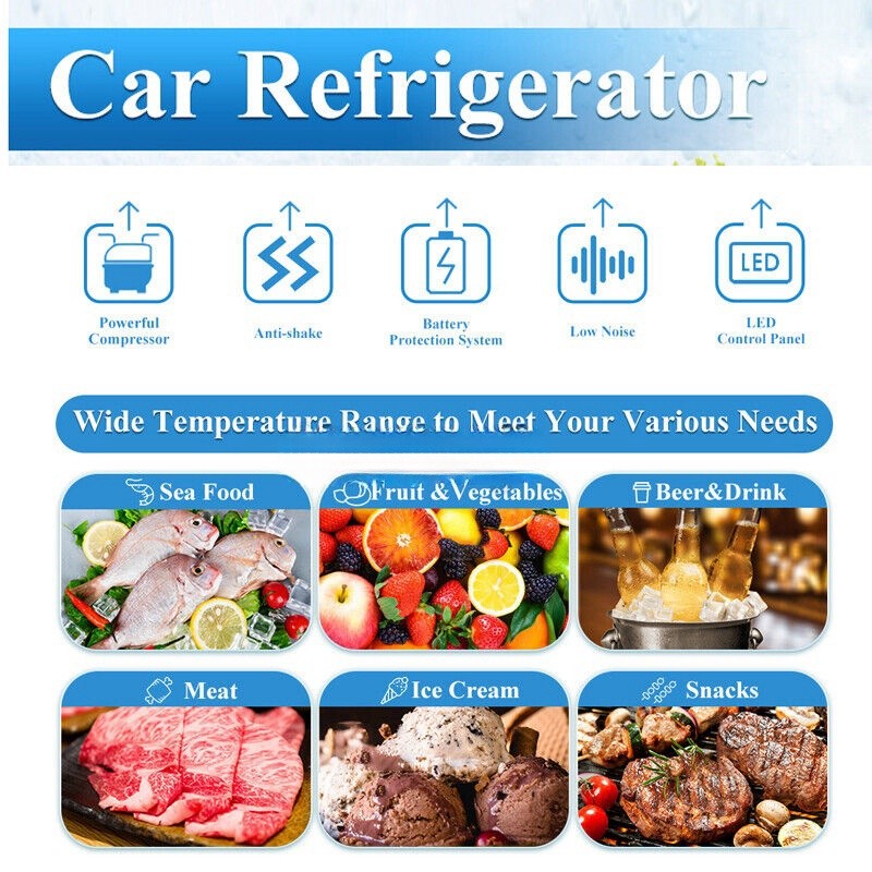 28L Car Refrigerator Portable Fridge